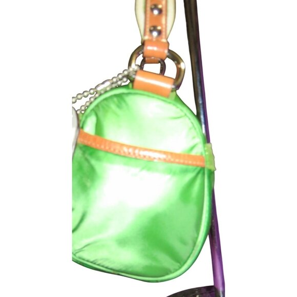 Coach 2006 Legacy Hampton Soho Top Handle Demi Baguette in Green Satin - Picture 5 of 14